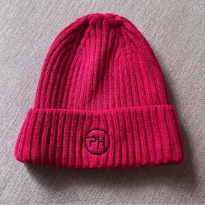 Punch House Punch Pedal Cycling Knit Cranberry Pink Beanie One Size NWOT